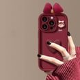 thumbnail image 1 of Wine Red Love Girl Phone Case, 1 of 5