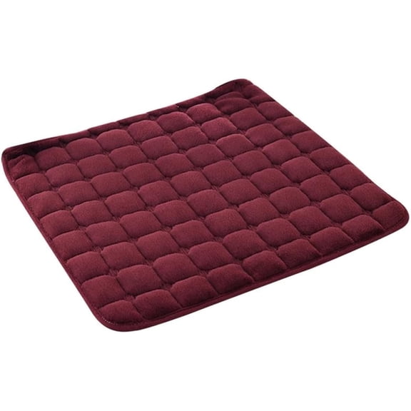 Wine Red Square Cushion Simple Plush Non-slip Seat Sofa Pad Patio Home Dining Chair Cushion Garden Sofa Buttocks Cushion