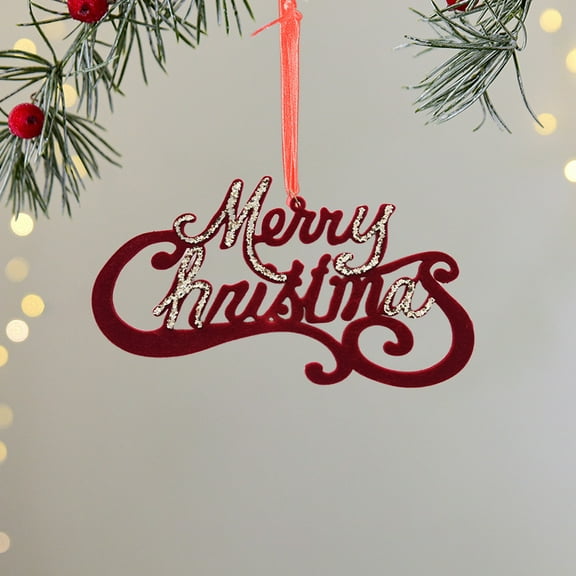 Wine Red Velvet Reindeer Pendant, Christmas Tree Bow Ornament and Hanging Decoration for Living Room Mantel, Stocking Stuffer Or Hostess Gift, Staircase and Front Door Holiday Decor for Akmoler