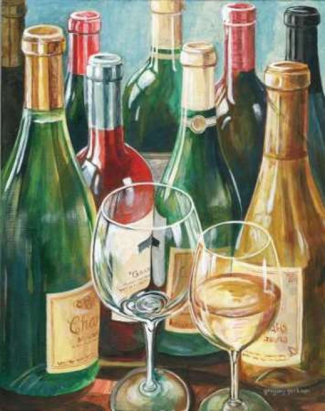 Wine Reflections II Canvas Art - Gregory Gorham (24 x 30)