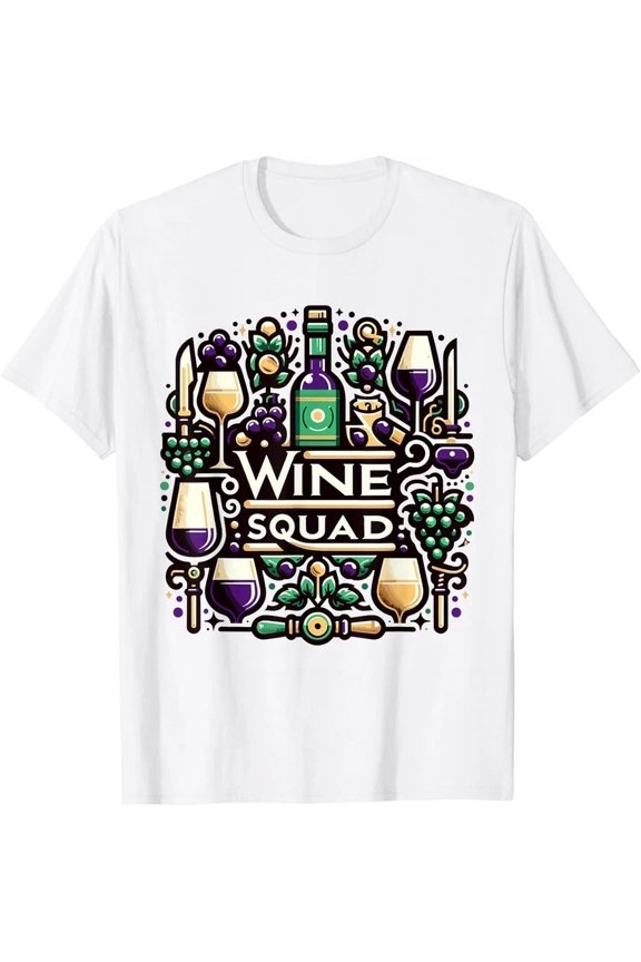 Wine Squad, Wine Shirts For Wine Lovers Connoisseurs, Wine T-Shirt, Unisex T-Shirt
