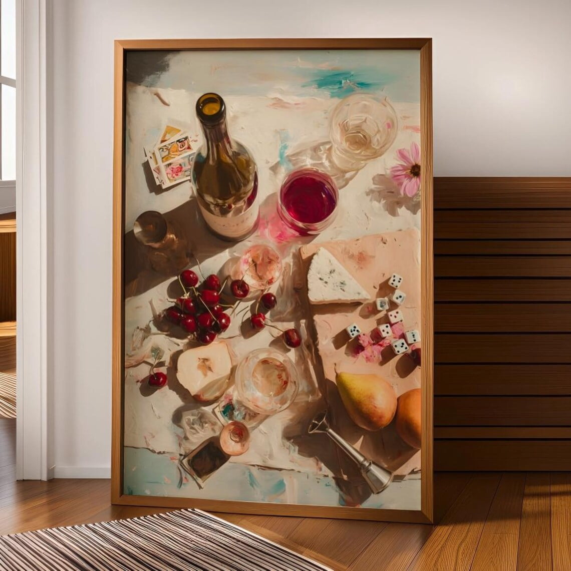 Wine Still Life Wall Art Vintage Editorial Food Old Money Aesthetic ...