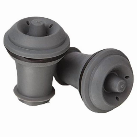 Wine Stoppers Blister - Grey - Pack of 2