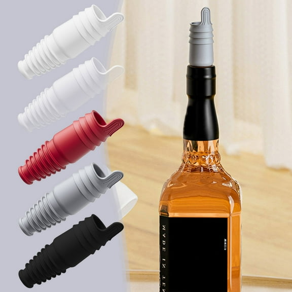 Wine Stoppers for Wine Bottles, Reusable Sparkling Wine Bottle Silicone Wine Bottle Stopper Champagne Stoppers, Cover Wine Bottle Caps for Champagne Beer Home Kitchen Bars Use