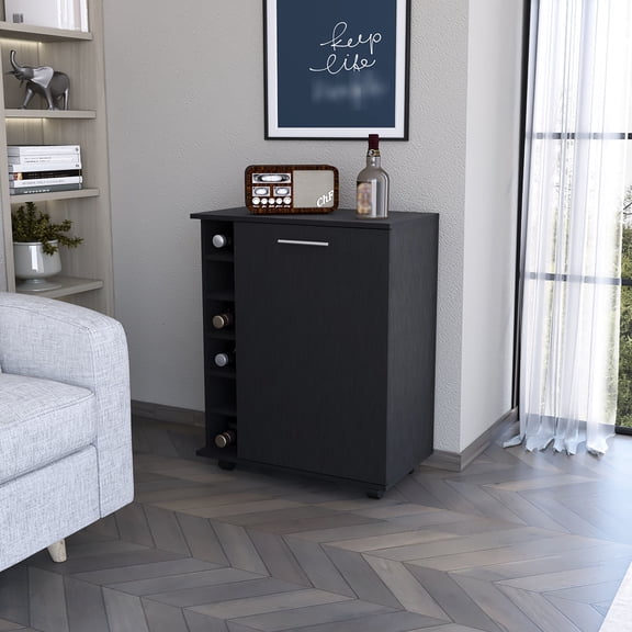 Wine Storage, Hidden Compartment, Movable Design - Suitable for Small Spaces and Gatherings