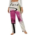 thumbnail image 1 of Wine Tasting III Winter Female Pants Flannel High Waist Women Pants Lady Warm Straight Leg Plush Trousers, 1 of 7