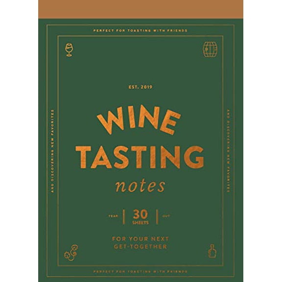 Pre-Owned Wine Tasting Notes: 30 Tear-Out Sheets for Your Next Get-Together (Stocking Stuffer, Wine Drinker's Gift, Hostess Gift) Paperback