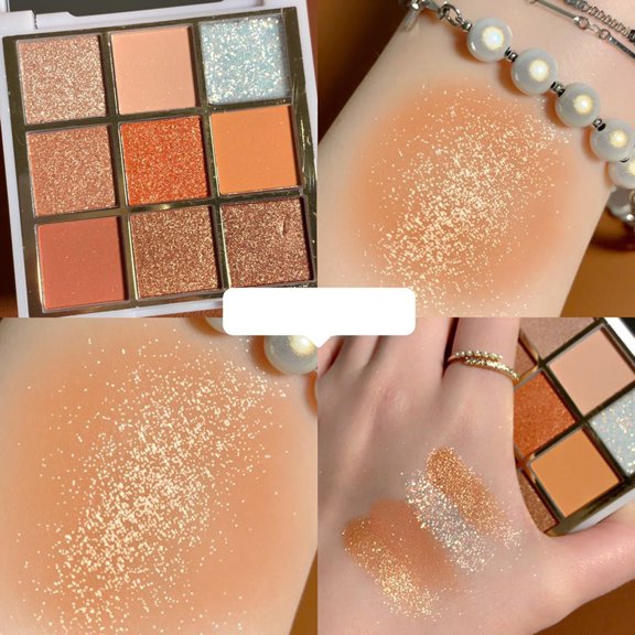 Korean Glitter Liner Makeup for Preteen Garb2art Cosmetics Sparkling Earth Neutral Eye Shadow Hand Pallet Makeup Make up Pallet Cute Makeup Glow in The Dark Neon Make up Shadow 370 Wet