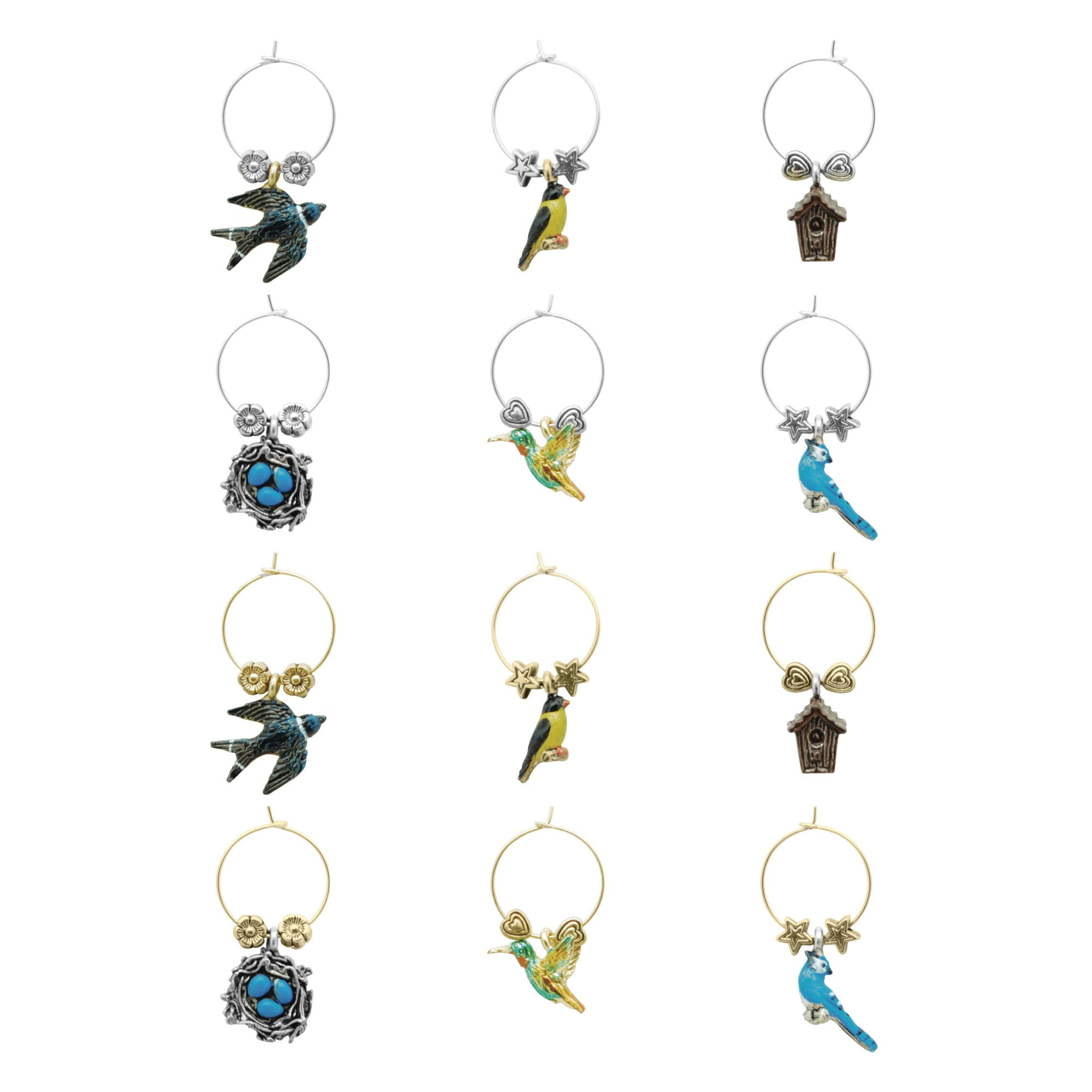 Amazon.com | Wine Things Equestrian Wine Charms, Zinc Alloy