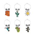 thumbnail image 1 of Wine Things 6-Piece Wine Charms/Wine Glass Tags/Drink Markers for Stem Glasses, Wine Tasting Party (Arizona), 1 of 1
