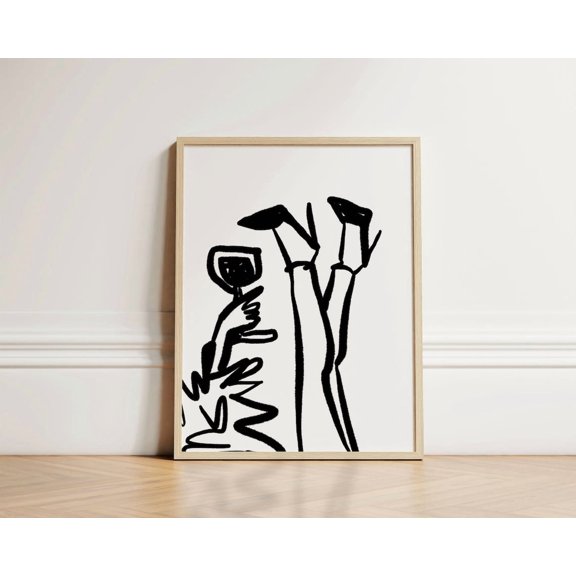 Wine Time Print, Unframed Paper Poster 8x10in