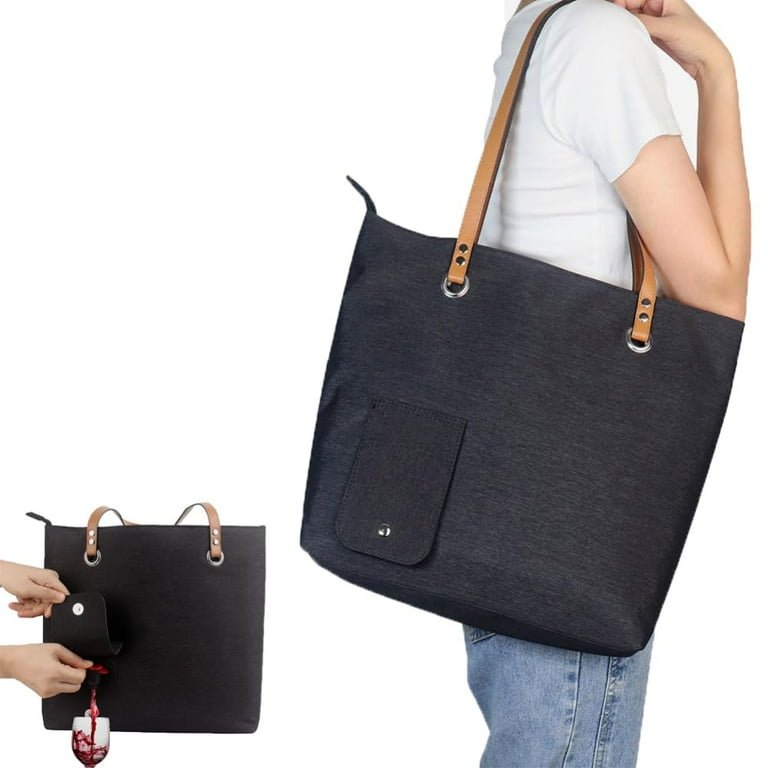 Wine Tote With Drink Dispenser Portable Carry-on Fade-Resistant