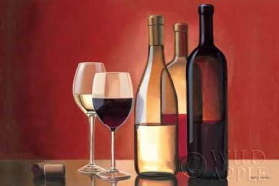 Wine Trio Canvas Art - Marco Fabiano (12 x 18)