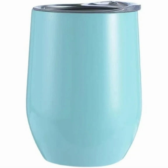 Wine Tumbler Glass Stainless Steel Vacuum Insulated With Lid 12Oz