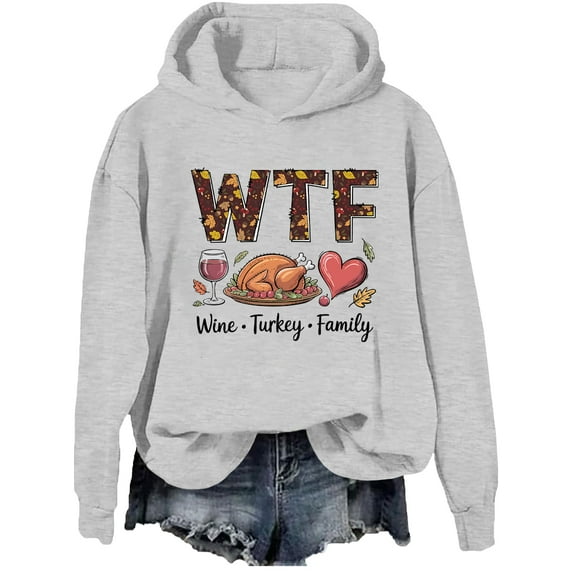 Wine Turkey Family Hoodie Thanksgiving Sweatshirt Funny Wtf Family Thanksgiving Shirts
