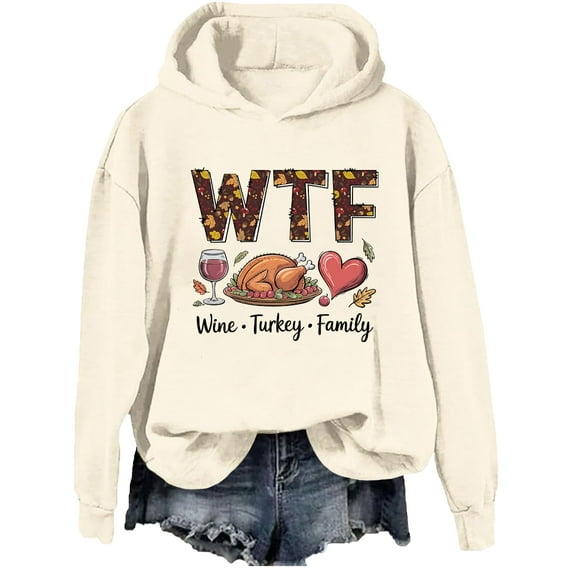 Wine Turkey Family Hoodie Thanksgiving Sweatshirt Funny Wtf Family Thanksgiving Shirts