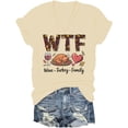 thumbnail image 1 of Wine Turkey Family V Neck Shirt Thanksgiving T-Shirt Funny Wtf Family Thanksgiving Shirts, 1 of 6