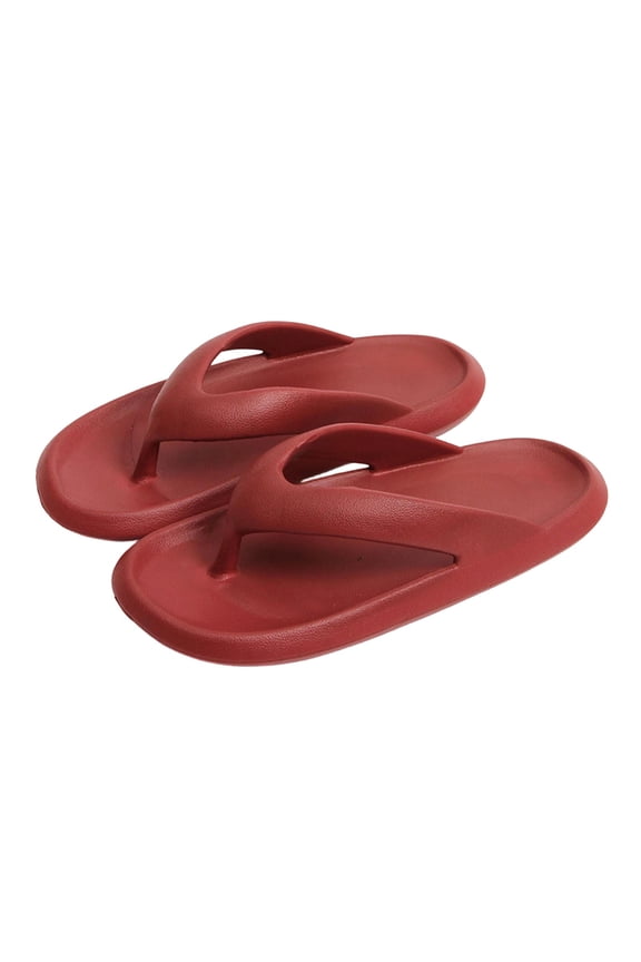 Wine Unisex Flip Flops for Men Women, Waterproof EVA Sandals & Slippers with Arch Support, Quick-Dry Non-Slip for Shower Pool Beach Indoor Outdoor,Size 10-10.5