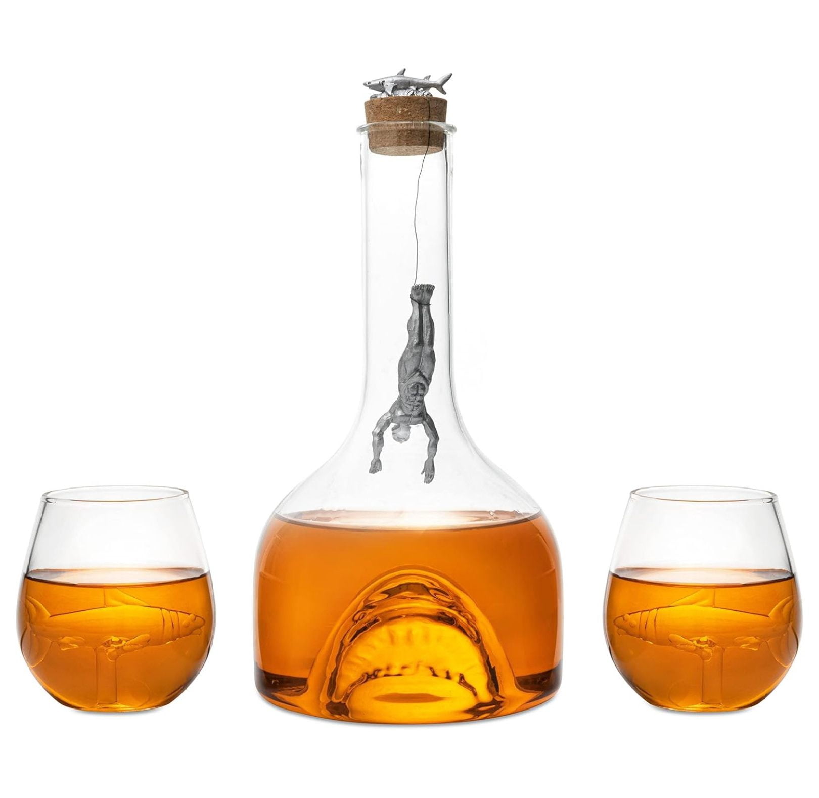 Truck-Shaped Whiskey Decanter - 1000ml Wooden Truck With Barrel Glass Decanter, Gifts For Dad, Truckers, Home Bar