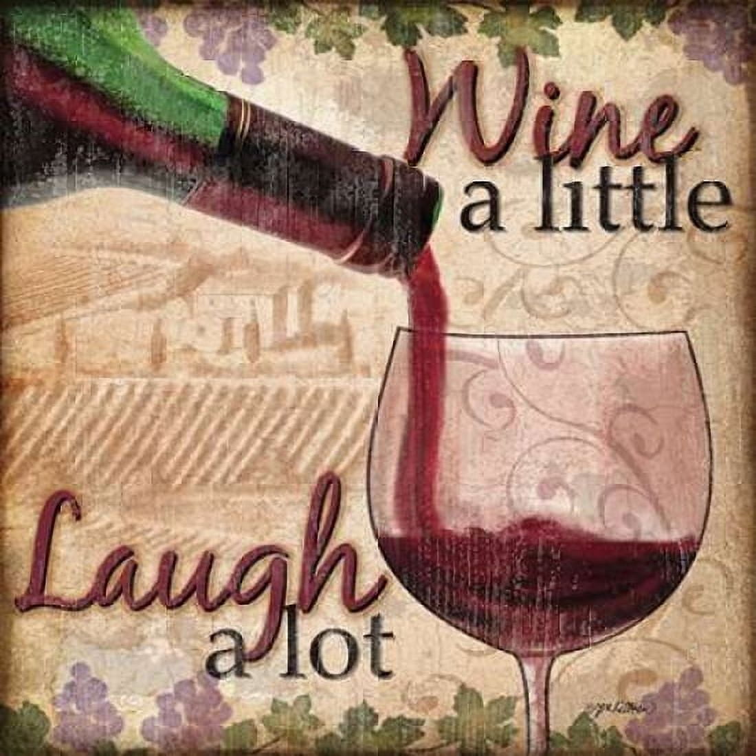 Wine With Friends I Canvas Art - Jen Killeen (24 x 24)