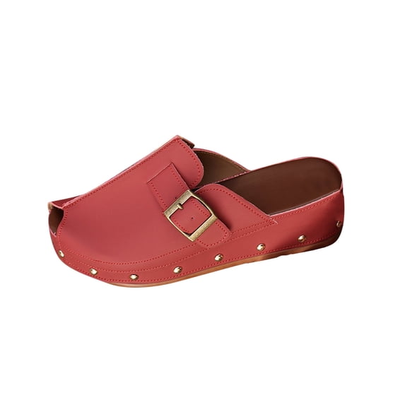 Wine Women Stylish Spring Beach Baotou Thick Bottom Wedge Slippers For Outdoor Use And Durable Construction