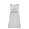 thumbnail image 1 of Wine. Women's Fashion Sleeveless Flowy Racerback Workout Yoga Tank Top Sport Grey 2X-Large, 1 of 3