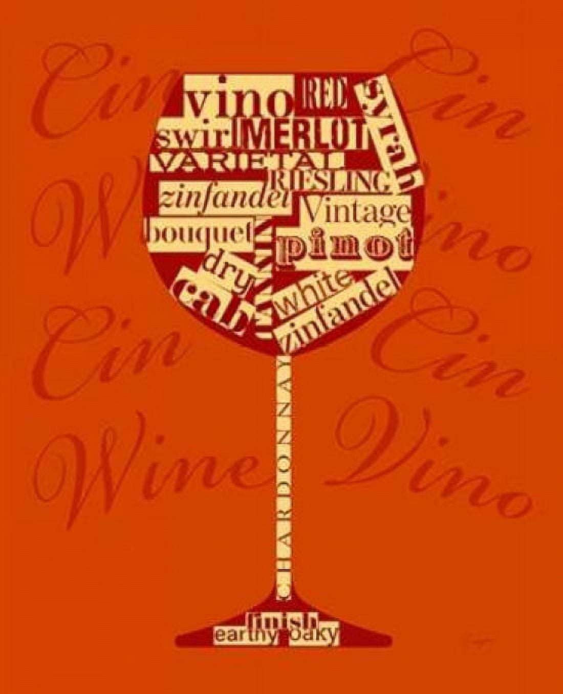 Wine Words Glass Canvas Art - Evangeline Taylor (20 x 24)