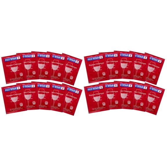 Wine Yeast Red Star Premier Classique Formerly Montrachet for Wine Making x10 (2 pack)