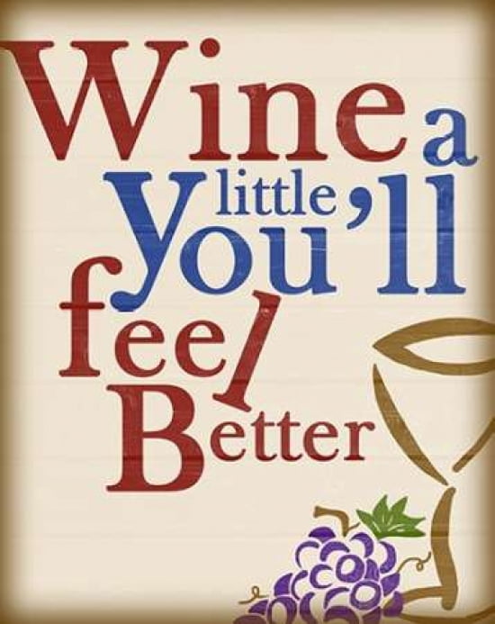 Wine a Little Canvas Art - Anna Quach (24 x 30)