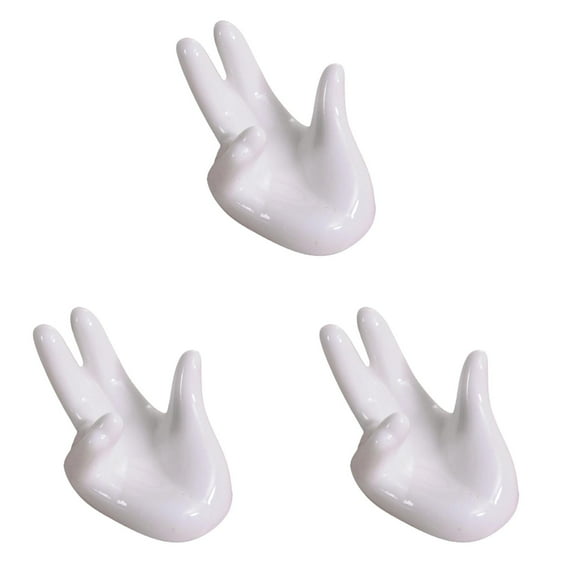Wine and Glass Racks,PARK Plant Holder Cute Ceramic Hand Shape Stand Airplants Small Container Pot Plant Decorative Home Decor For Desk Table Shelf
