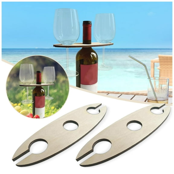 Wine and Glass Racks,Wooden Wine Bottle And Glass Holder, Wood Wine Rack, Outdoor Holiday Wine Holder