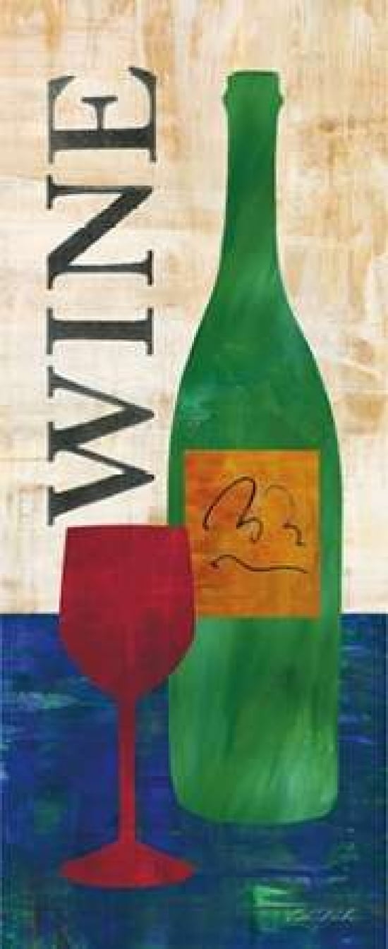 Wine and Vino II Canvas Art - Caitlin Dundon (24 x 48)
