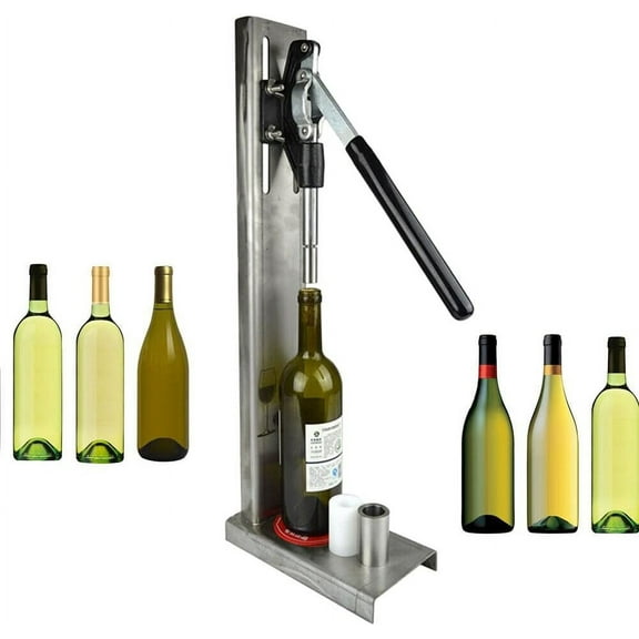 Wine bottle corker, Manual Wine bottle Capper Bottle Corking Machine, 2 POM Inserting Stopper Corking Tool Wine Making Supplies, Brew Wine Bottle Cap Pressing Machine