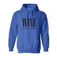 thumbnail image 1 of Wine (n) A Hug In A Glass Adult Hooded Sweatshirt, 1 of 3