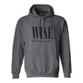 thumbnail image 1 of Wine (n) A Hug In A Glass Adult Hooded Sweatshirt, 1 of 3
