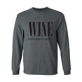 thumbnail image 1 of Wine (n) A Hug In A Glass Adult Long Sleeve T-shirt, 1 of 3