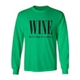 thumbnail image 1 of Wine (n) A Hug In A Glass Adult Long Sleeve T-shirt, 1 of 3