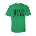 thumbnail image 1 of Wine (n) A Hug In A Glass Adult Short Sleeve T-shirt, 1 of 4
