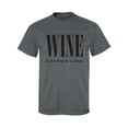 thumbnail image 1 of Wine (n) A Hug In A Glass Adult Short Sleeve T-shirt, 1 of 4