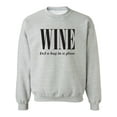 thumbnail image 1 of Wine (n) A Hug In A Glass Crewneck Sweatshirt, 1 of 4