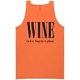 thumbnail image 1 of Wine (n) A Hug In A Glass Neon Tank Top, 1 of 1