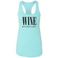 thumbnail image 1 of Wine (n) A Hug In A Glass Racerback Tank, 1 of 3