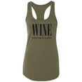 thumbnail image 1 of Wine (n) A Hug In A Glass Racerback Tank, 1 of 3