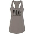 thumbnail image 1 of Wine (n) A Hug In A Glass Racerback Tank, 1 of 2