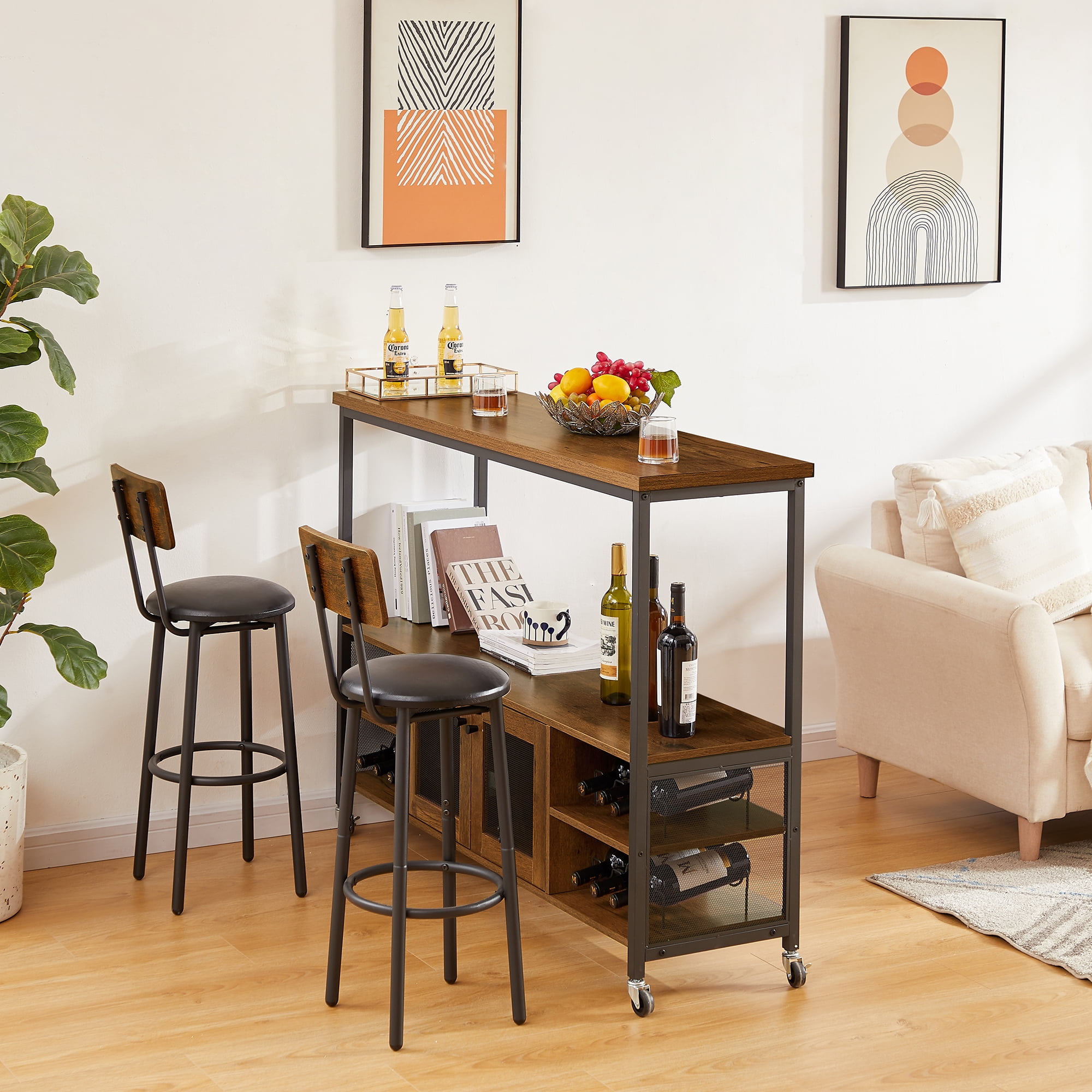 Wine shelf table, modern wine bar console table, bar table, TV