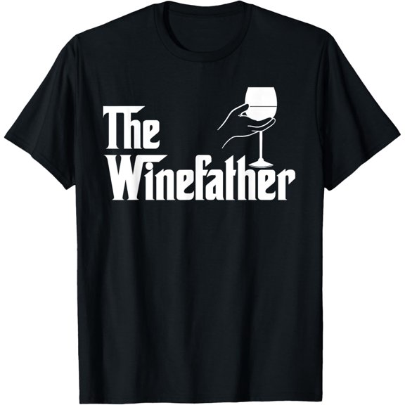 Winefather Wine Dad Father Red Wine White Wine Funny Gift T-Shirt
