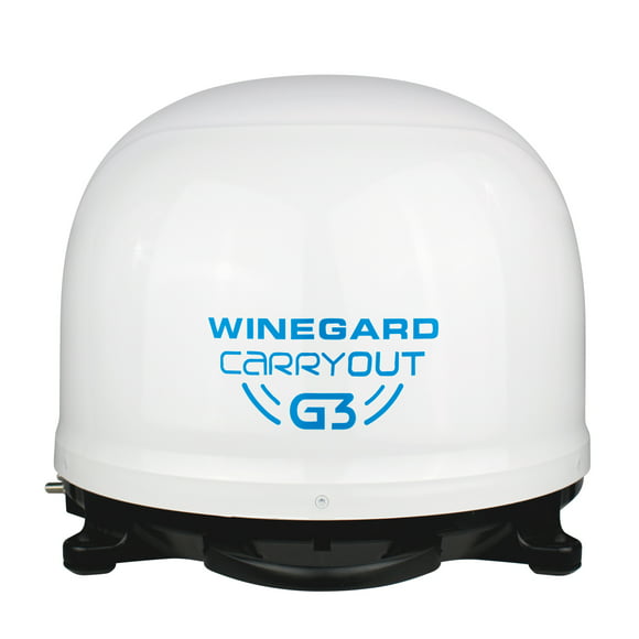 Winegard Carryout G3 Portable Automatic Satellite Antenna, white dome