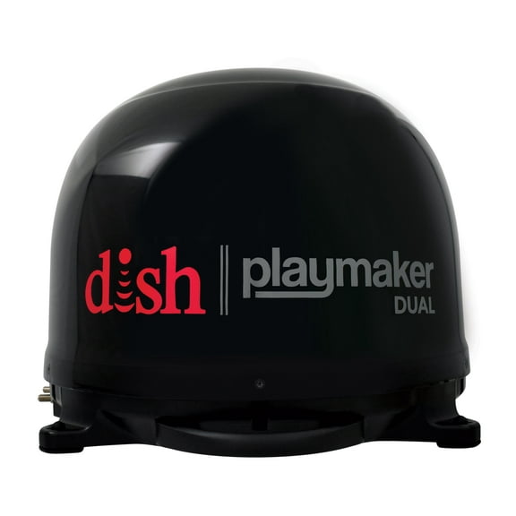Winegard DISH Playmaker Dual Portable Automatic Satellite Antenna, dual output, black dome