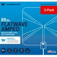 thumbnail image 1 of Winegard FL5500a Flatwave Amplified HDTV Indoor Antenna, Pack of 2, 1 of 13