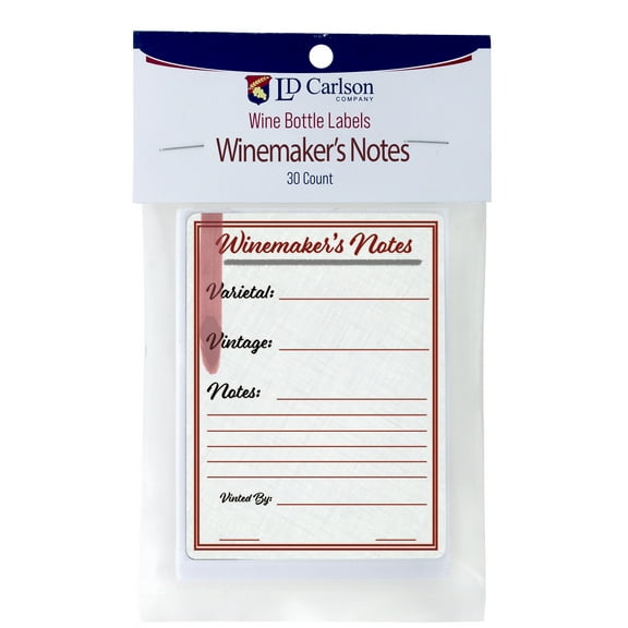 Winemaker's Notes Wine Labels